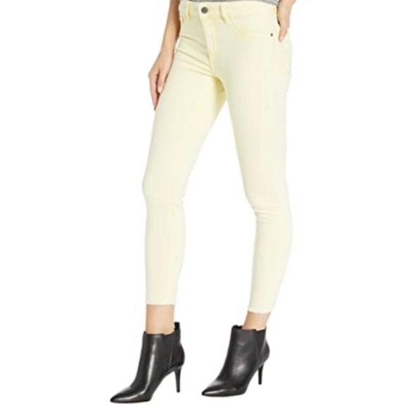 DL1961 Florence US size 27 cropped citrus denim jeans - Picture 1 of 15